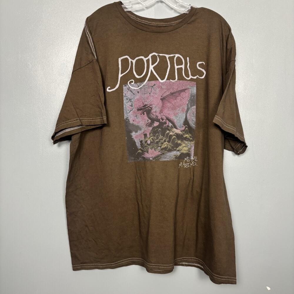Melanie Martinez Portals Dragon T-Shirt Brown XL Music Merch Top Tour